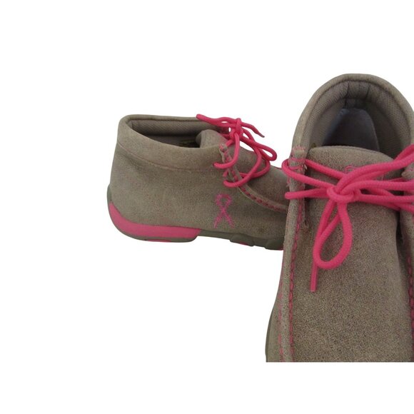 New, Twisted X Tough Enough to Wear Pink Driving Mocs 7.5M - Picture 4 of 6